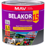 Грунт-эмаль по ржавчине 3в1 Belakor15 (ral 8019), 3л (2,7 кг)